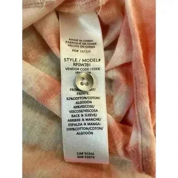 Splendid NWOT Pink Paige Tie Dye Button-Up Shirt Top Size S - Picture 3 of 9